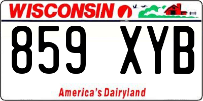 WI license plate 859XYB