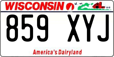 WI license plate 859XYJ