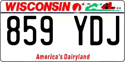 WI license plate 859YDJ