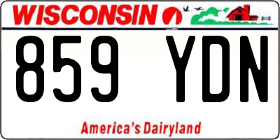 WI license plate 859YDN