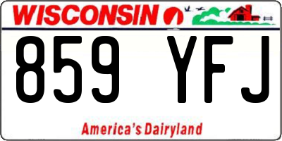 WI license plate 859YFJ