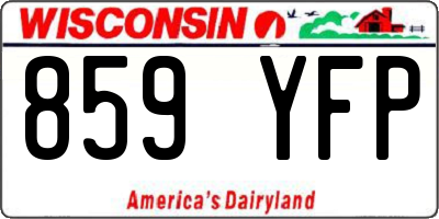 WI license plate 859YFP