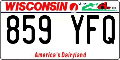 WI license plate 859YFQ