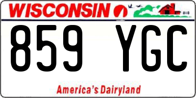 WI license plate 859YGC