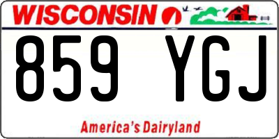 WI license plate 859YGJ
