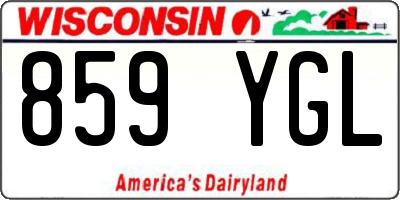 WI license plate 859YGL