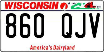 WI license plate 860QJV