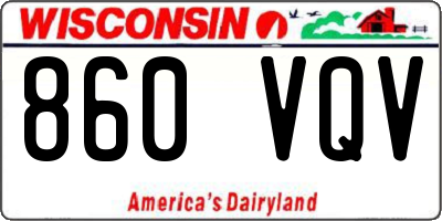 WI license plate 860VQV