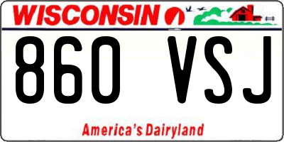 WI license plate 860VSJ