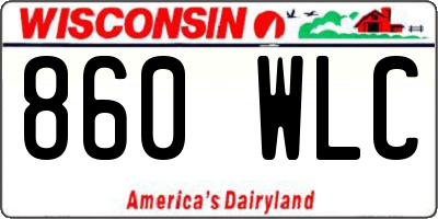 WI license plate 860WLC