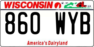 WI license plate 860WYB