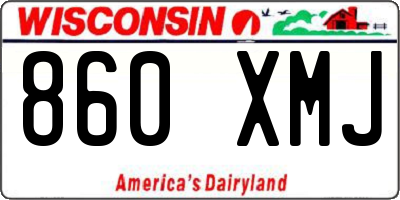 WI license plate 860XMJ