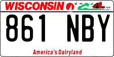 WI license plate 861NBY