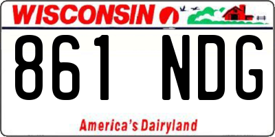 WI license plate 861NDG