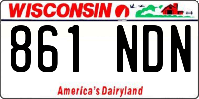 WI license plate 861NDN