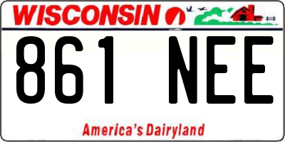 WI license plate 861NEE