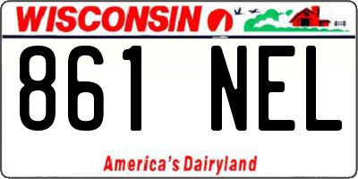 WI license plate 861NEL