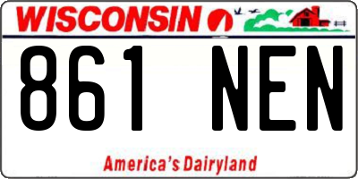 WI license plate 861NEN