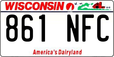 WI license plate 861NFC