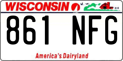 WI license plate 861NFG