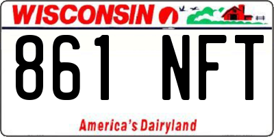 WI license plate 861NFT