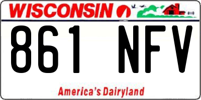WI license plate 861NFV