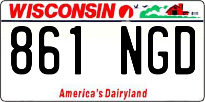 WI license plate 861NGD