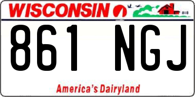 WI license plate 861NGJ
