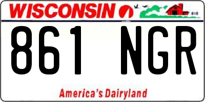 WI license plate 861NGR