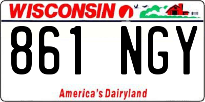 WI license plate 861NGY