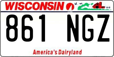 WI license plate 861NGZ