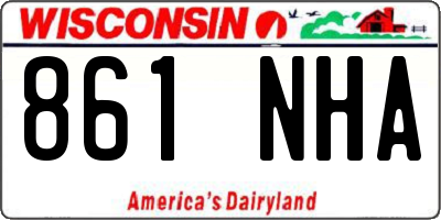 WI license plate 861NHA
