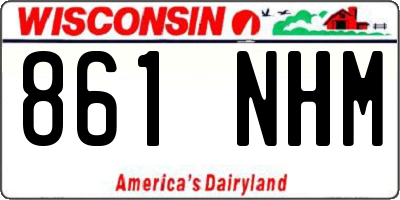 WI license plate 861NHM