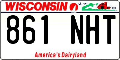 WI license plate 861NHT
