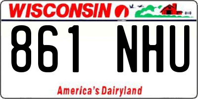 WI license plate 861NHU