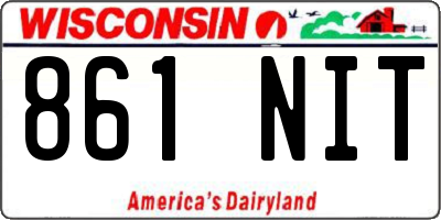 WI license plate 861NIT