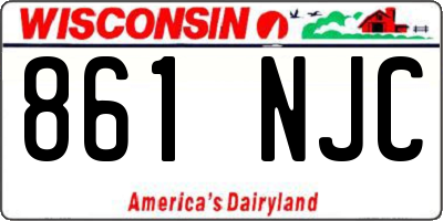 WI license plate 861NJC