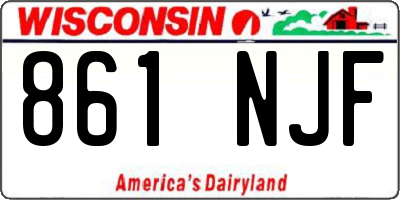 WI license plate 861NJF