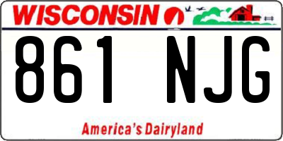 WI license plate 861NJG