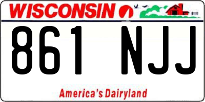 WI license plate 861NJJ