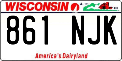 WI license plate 861NJK