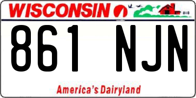 WI license plate 861NJN
