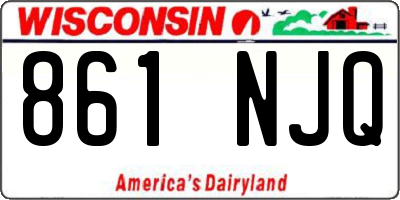 WI license plate 861NJQ