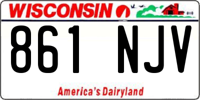 WI license plate 861NJV