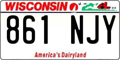 WI license plate 861NJY