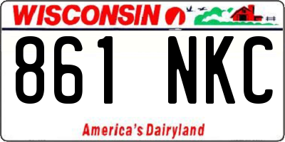 WI license plate 861NKC