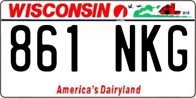 WI license plate 861NKG