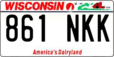 WI license plate 861NKK