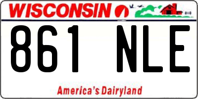 WI license plate 861NLE