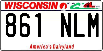 WI license plate 861NLM